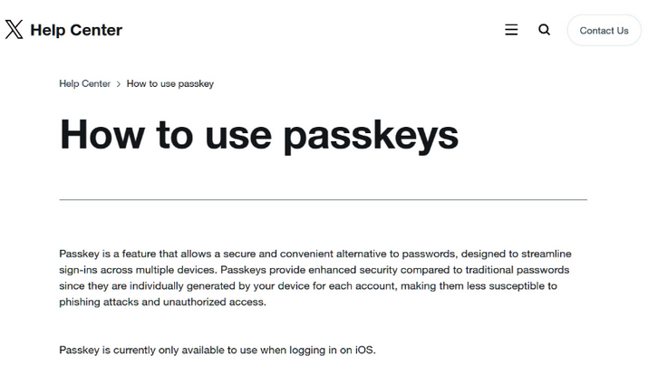 沂南苹果维修店铺分享iOS用户如何通过通行密钥(Passkey)登录 